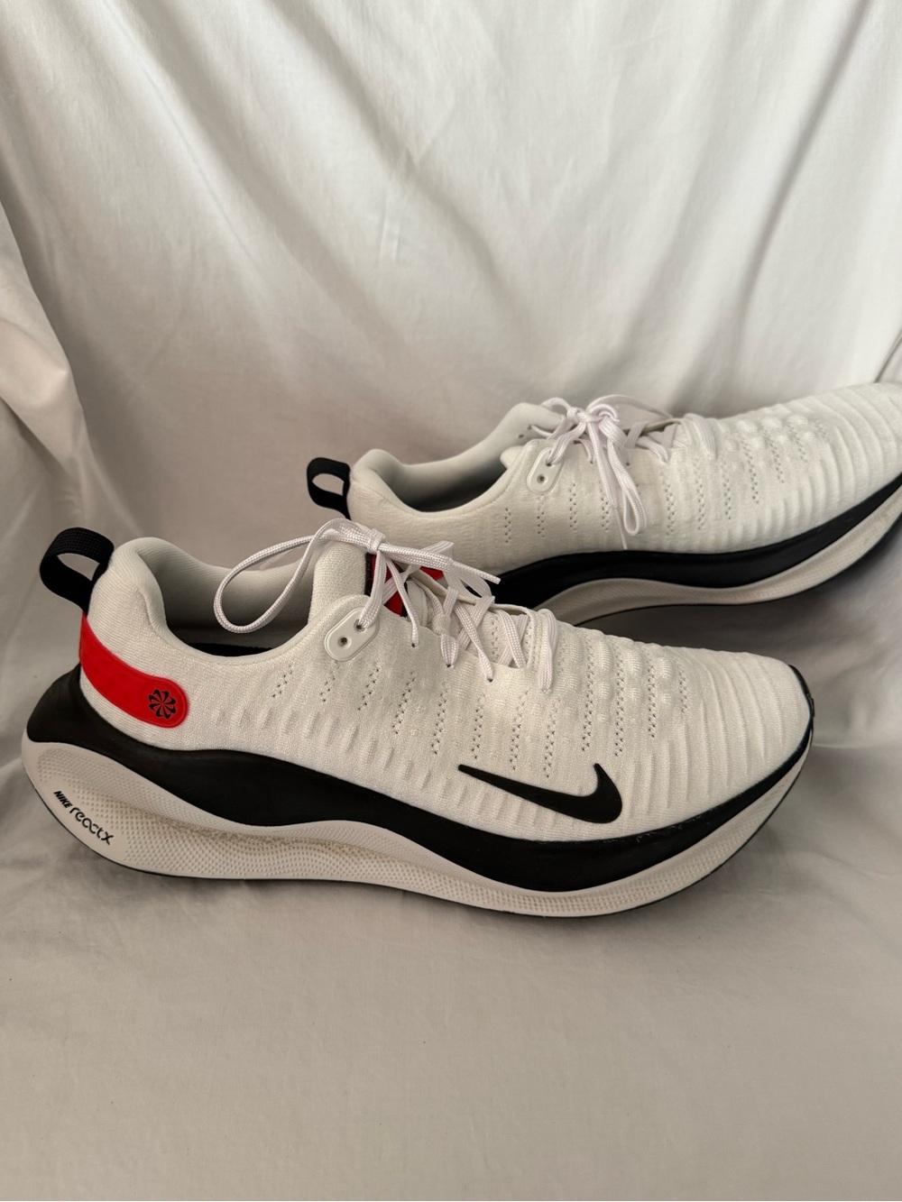 Nike ReactX - Men’s White, Black & Red Athletic Running Shoes